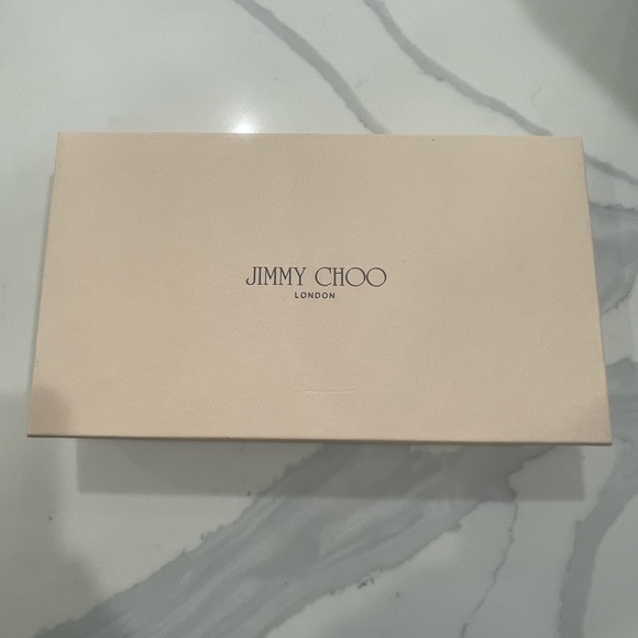Jimmy Choo Pink Patent Leather Wallet/Clutch authentication papers, box, duster. - Picture 13 of 16